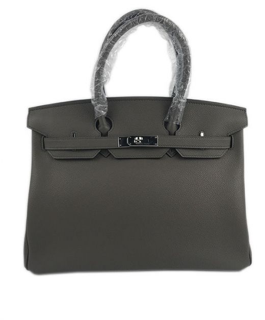 Best Price Birkin 35 Silver Hardware Fancy Flap Belt Strap - Fake Hermes Tan Togo Leather Female Round Top Handles Bag